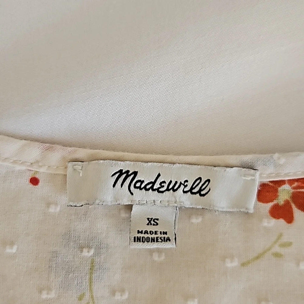 Madewell Prose Shirt in Dotted Floral Heyday Size XS - Picture 4 of 9